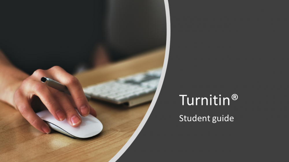 Turnitin® student guide homepage